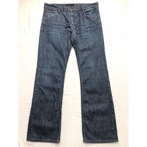 BEN SHERMAN Boot Cut Soul Fit Jean Men 36x32 (33x32 tag) Dark Wash Denim Blue